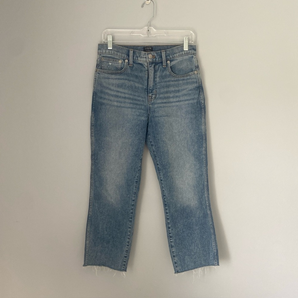 J Crew Factory Classic vintage Jeans 28 petite Tapered Leg Light Wash